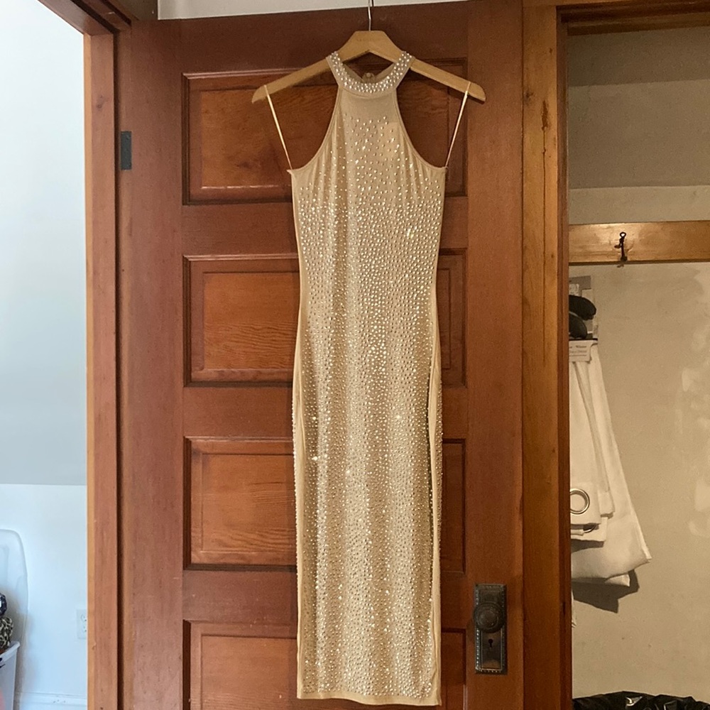 Sequin Windsor midi dress